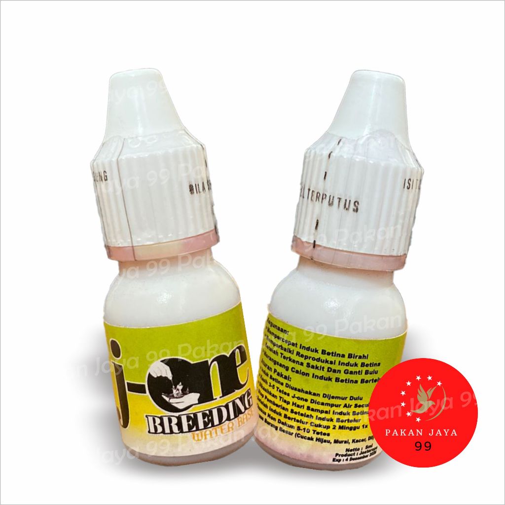 Ready J One J-One Jone Breeding Water Base Jamu Vitamin Ternak Breeding Burung Pleci Zosterops
