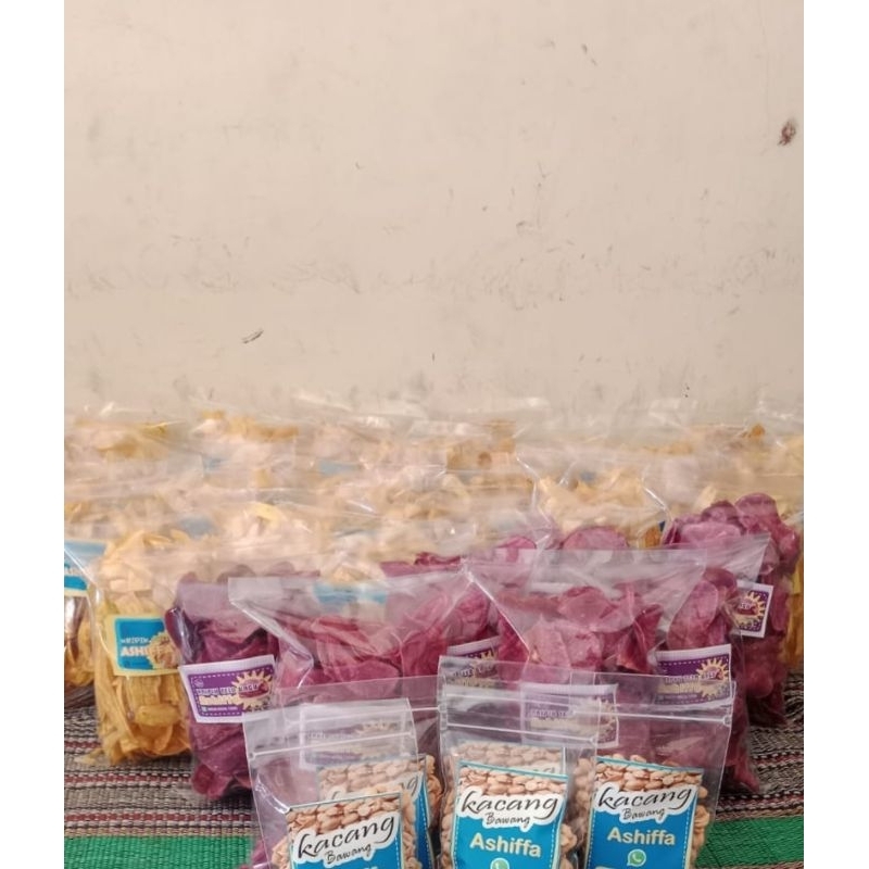 

keripik pisang keripik ubi ungu gurih empuk renyah oleh-oleh renyah murah