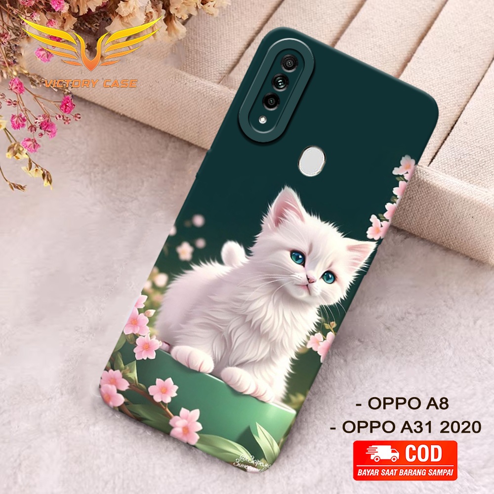 New Kucing Case - Softcase Oppo A8 / A31 2020 - Terbaru - Case Hp Oppo A8 / A31 2020 - Casing Oppo A
