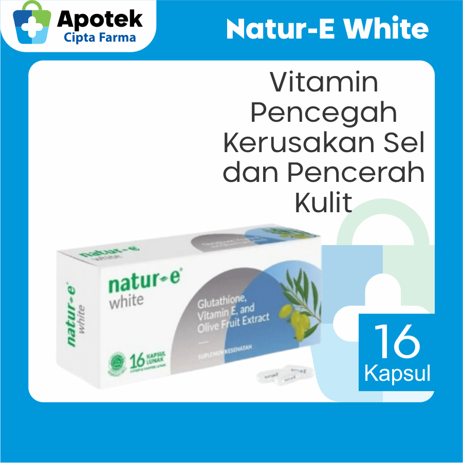 Natur E White Narature E White Kapsul Natur E Whitening I Glutathione Antioksidan Suplemen Kulit Vit