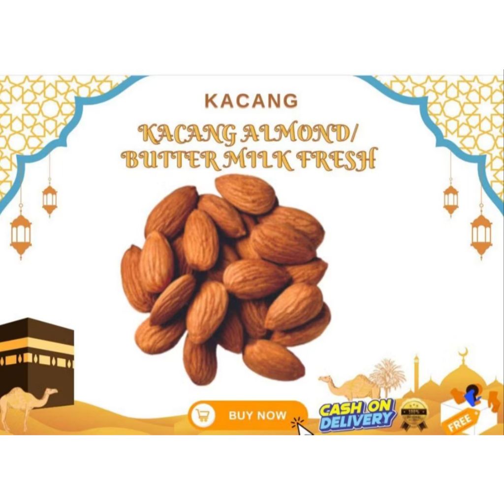 

KACANG ALMOND / KACANG ALMOND BUTTER MILK ECERAN