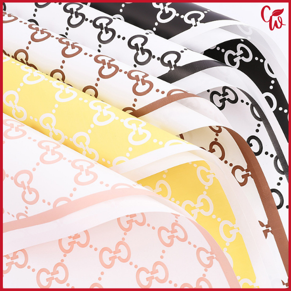 

20 Lembar Kertas Cellophane Buket Bunga Branded Flower Wrapping Valantine KB6118