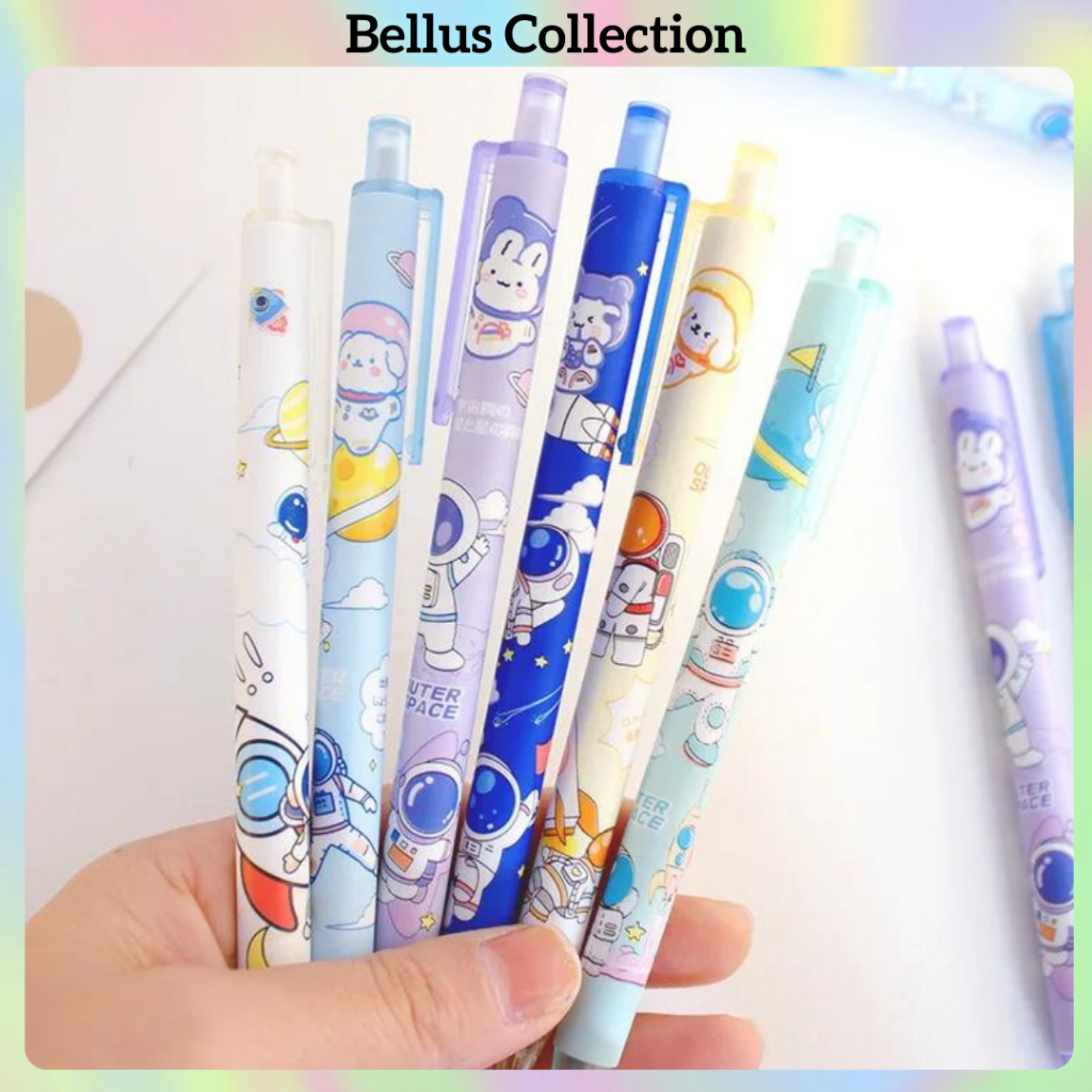 

PULPEN GEL 0.5MM MEKANIK LUCU PEN GEL MURAH ✨MOTIF ASTRONAUT✨ BERKUALITAS PENA GEL MEKANIK LUCU ATK