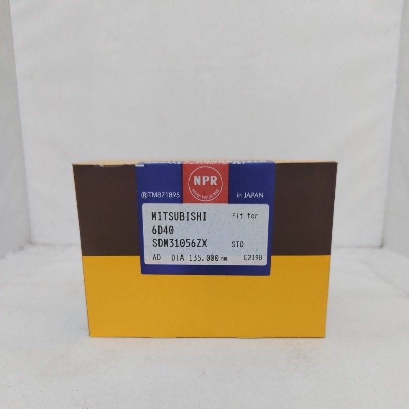 Ring Piston Mitsubishi 6D40 NPR Japan (100% asli)