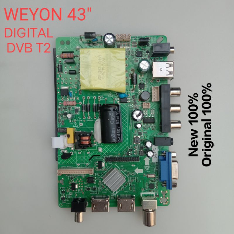 MB Mainboard TV WEYON 43 INCH DIGITAL NEW - MB New WEYON DVB T2 Digital 43"