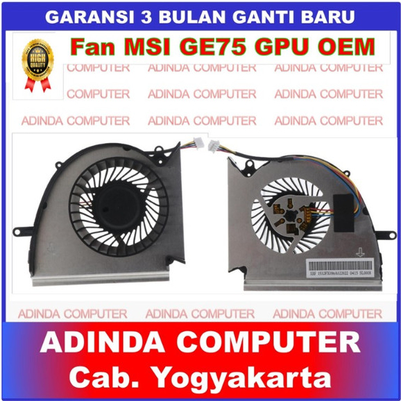 Fan MSI GE75 GP75 GL75 MS-16P1 GE75 GP75 GL75 WE75 OEM - GPU