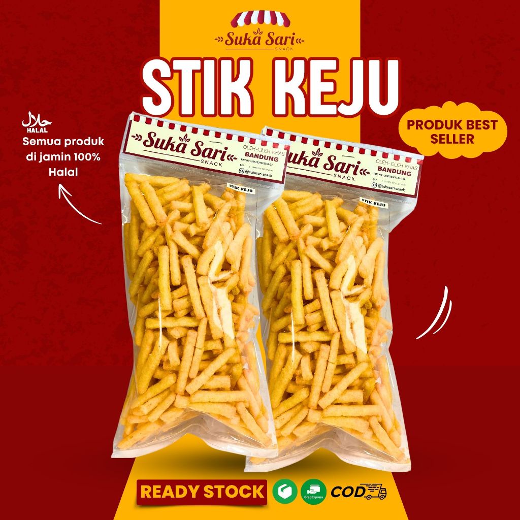 

Stik Keju Cemilah Makanan Ringan | Sukasari Snack