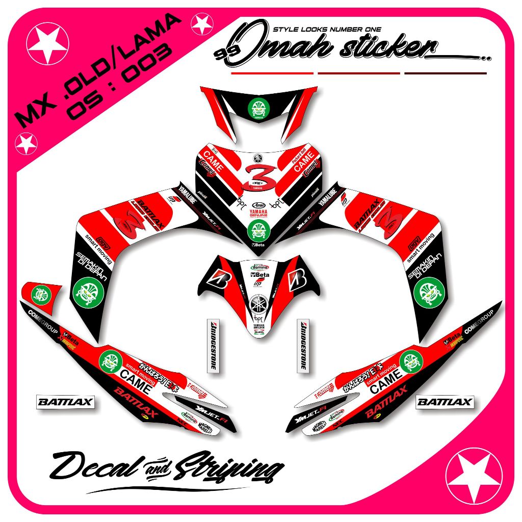 Decal Jupiter Mx Old Full Body Stiker Jupiter Mx Old Variasi Full Body Dekal Jupiter Mx Old Striping