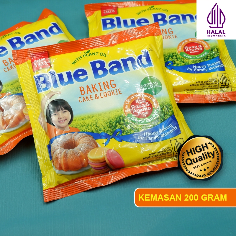 

Blue Band Mentega Cake dan Cookie Serbaguna Kemasan Sachet 200Gram