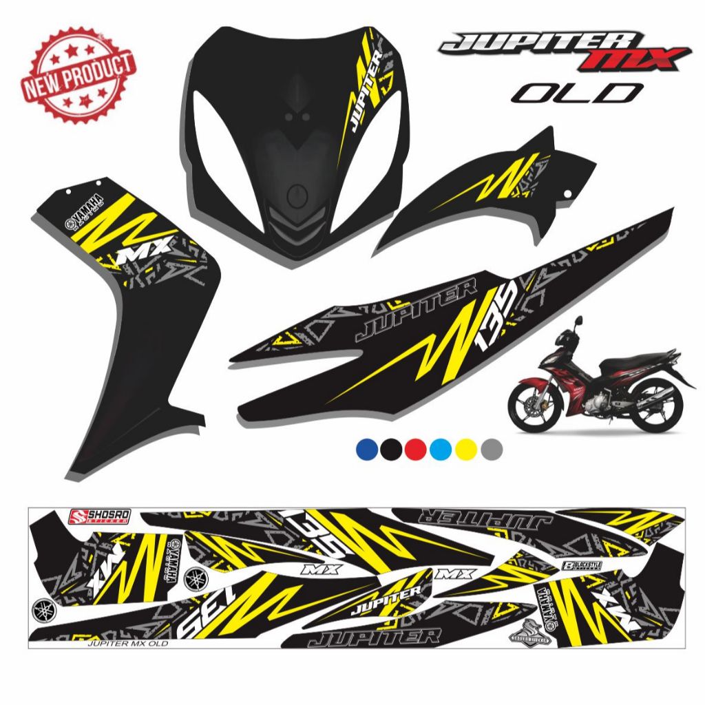 STIKER STRIPING VARIASI JUPITER MX OLD / VARIASI JUPITER MX 135 KARBU OLD