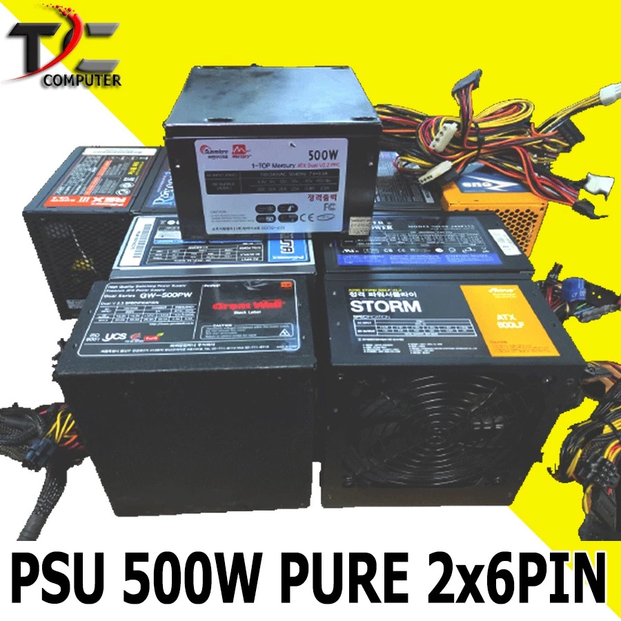 Power Supply 500W PSU 500 Watt  - Merk Korea Seragam