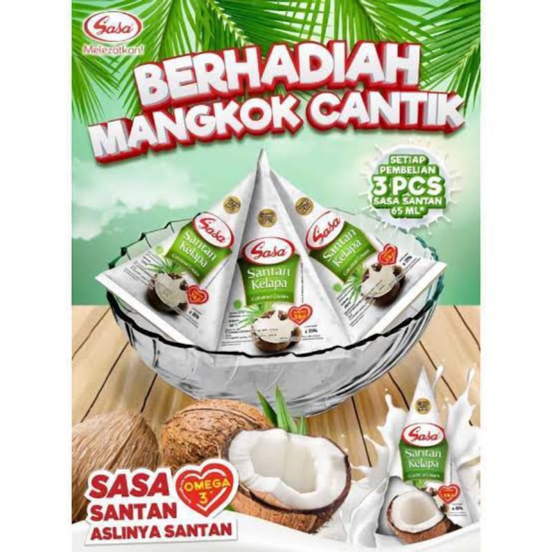 

Sasa santan berhadiah mangkok