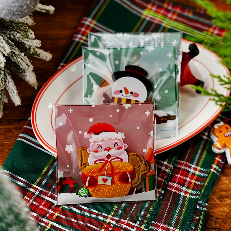 

(100lembar) Plastik Cookies Natal Plastik Natal Kemasan cookies natal kemasan cookies christmas