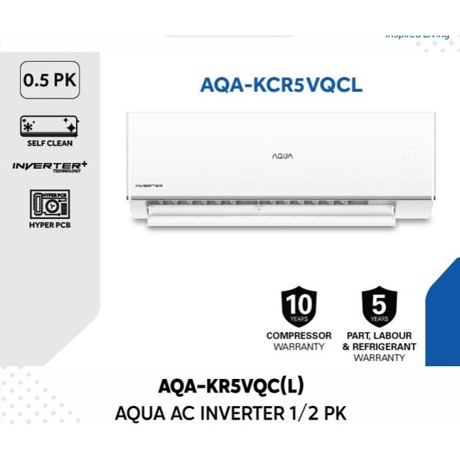 AC AQUA 1/2 PK INVERTER AQA-KR5VQCL