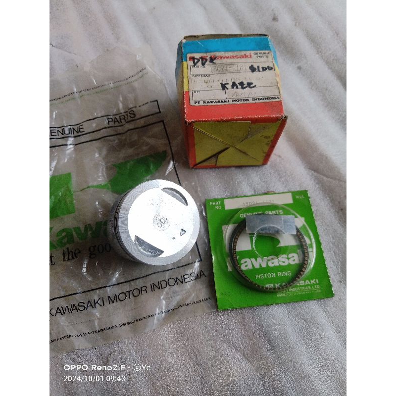 seher piston dan ring seher piston kaze r Kase kaje oversize 100 original NOS