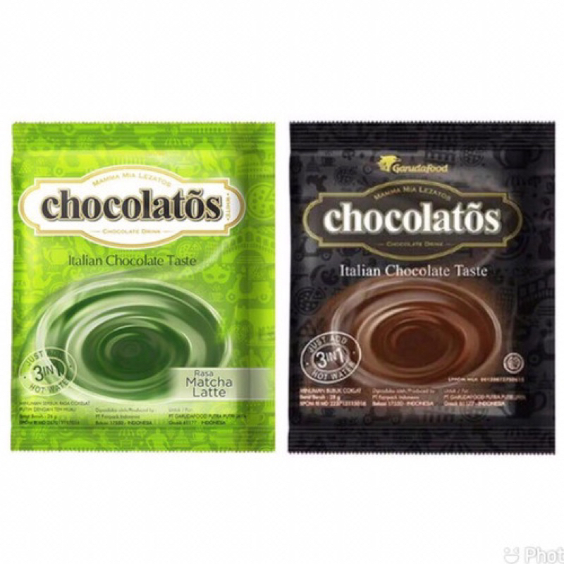 

Chocolatos Chocolate & Chocolatos Matcha Drink per PCS 28gr