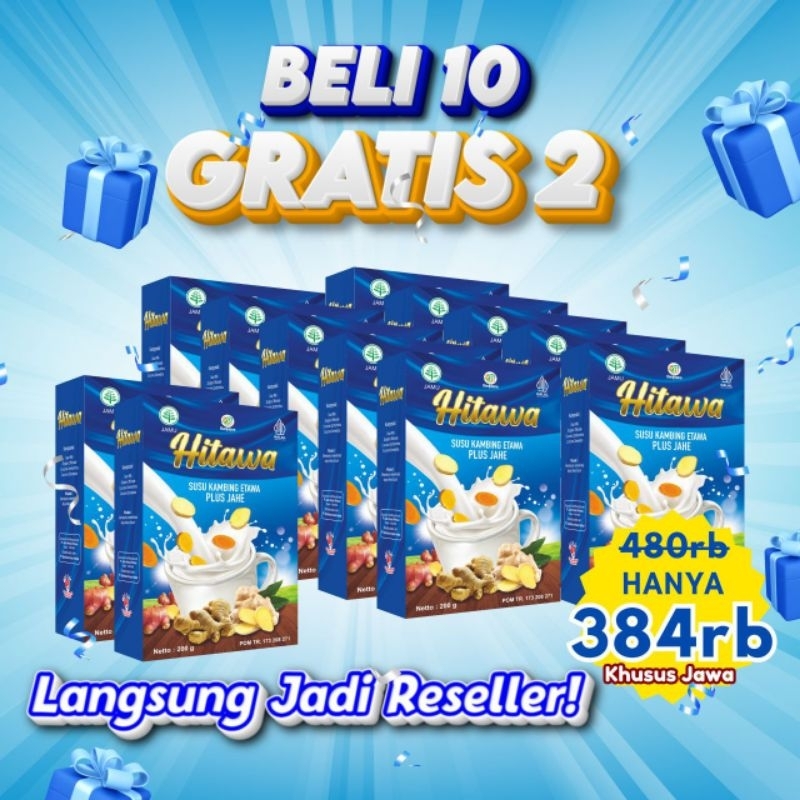 

PAKET HEMAT HITAWA BELI 10 GRATIS 2 / UNTUK PERSENDIAN free gelas