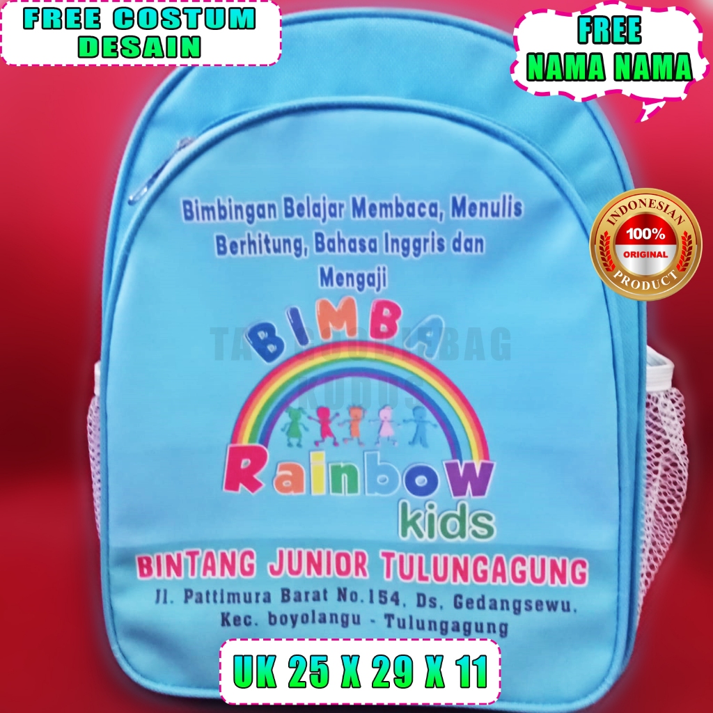 

Tas Goodie bag Ulang Tahun Anak / Tas Goodie bag Custom / Tas Souvenir Ulang Tahun Anak / Tas Souvenir Custom / Tas Ulang Tahun Anak / Tas Bimbel Custom / Model Tas Ransel Custom Free Bahan Tebal