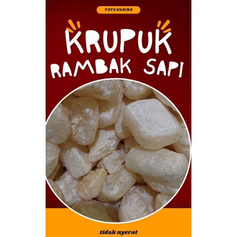 

krupuk kulit sapi atau rambak sapi
