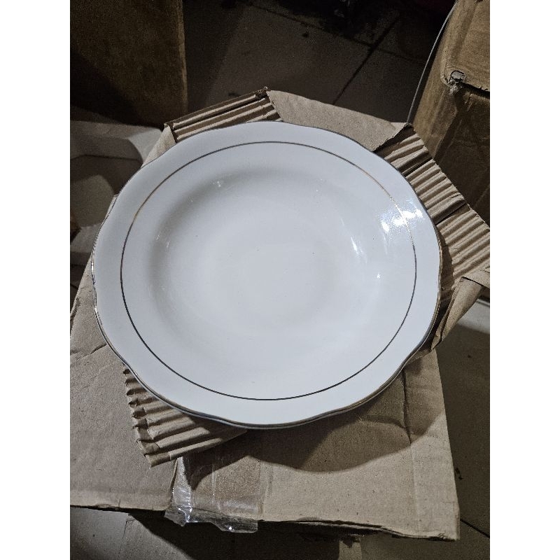 piring sango 9inch piring makan sango per 6pcs