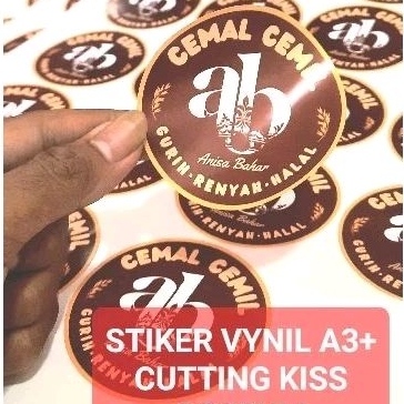 

CETAK/PRINT STIKER VYNIL + CUTTING + LAMINATING GLOSSY/MATTE