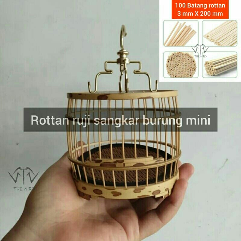 Ruji sangkar burung rotan