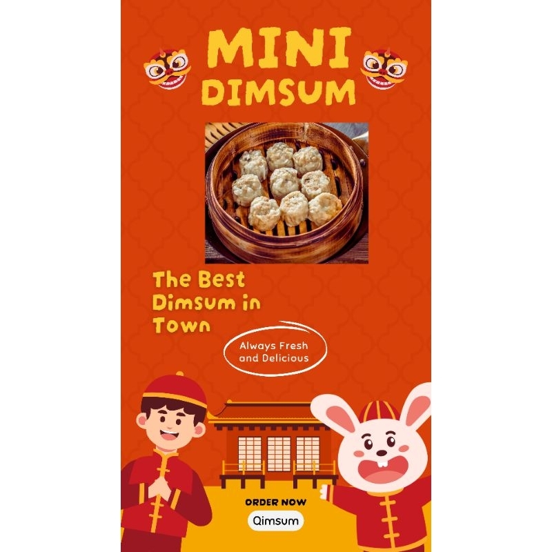 

QSNACK DIMSUM MINI DIMSUM AYAM HALAL ISI 50,100PCS