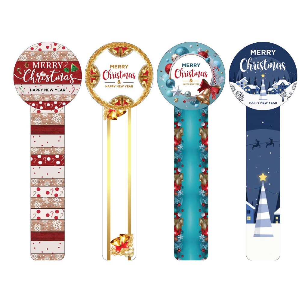 

20 pcs Stiker toples Natal Merry Christmas Ekonomis