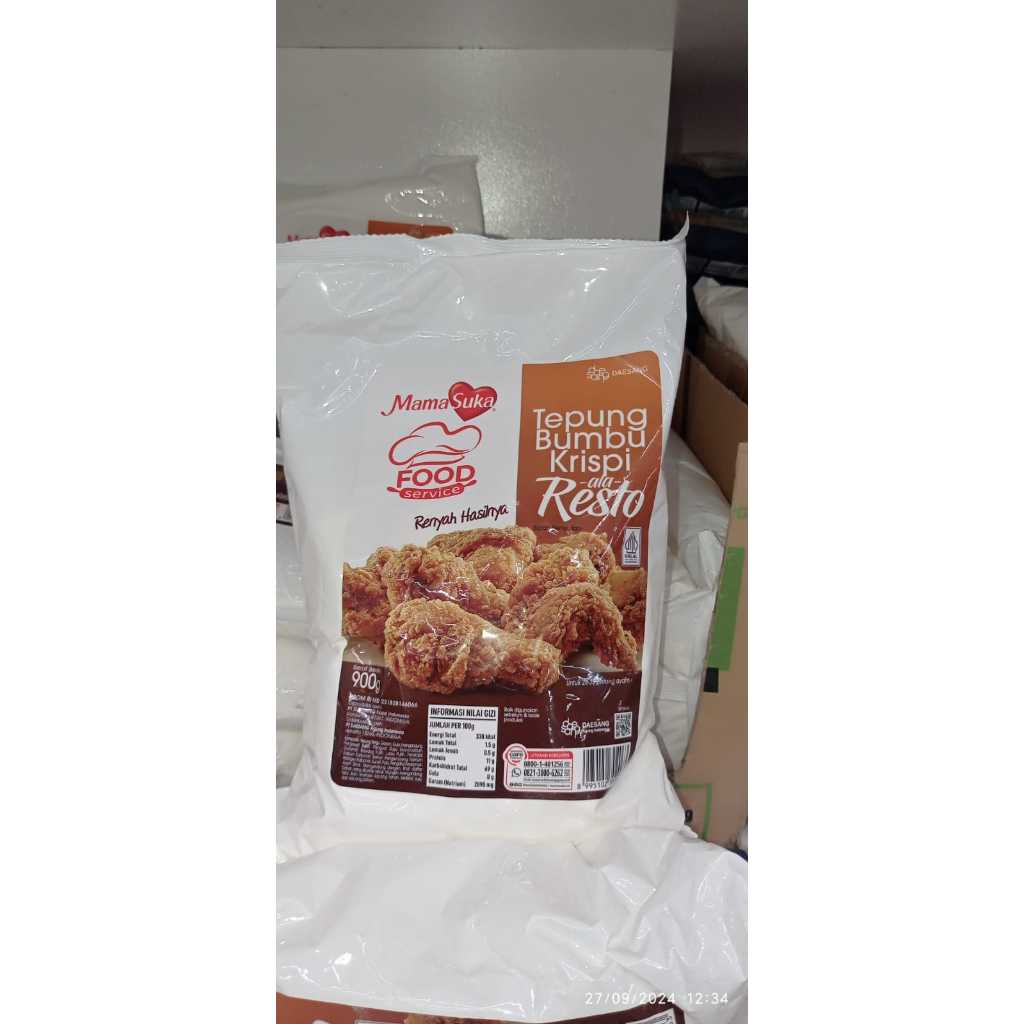 

TEPUNG BUMBU KRISPY MAMASUKA ALA RESTO 900GR - PER KARTON