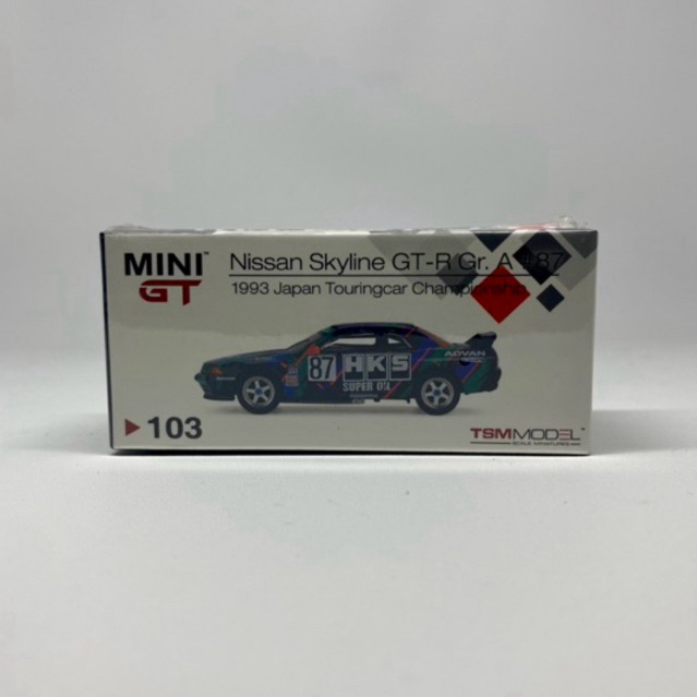 Mini GT Nissan Skyline GT-R R32 1993 JTC HKS
