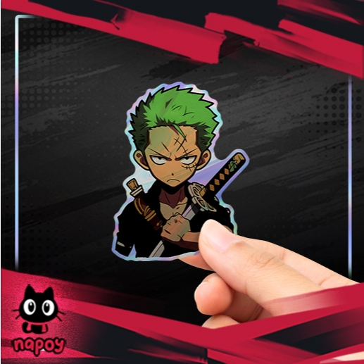 

Stiker Hologram Anime One Piece Zero Pose