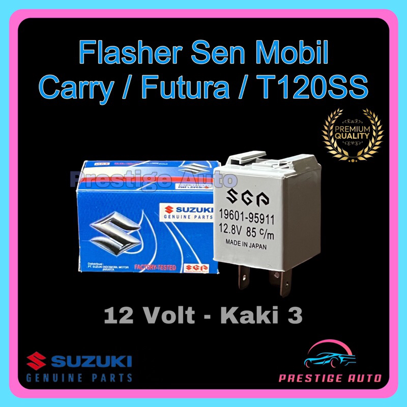 Flasher Sen Mobil Suzuki Carry Futura T120SS 12 Volt Kaki 3 - Relay / Flaser Otomatis Sein