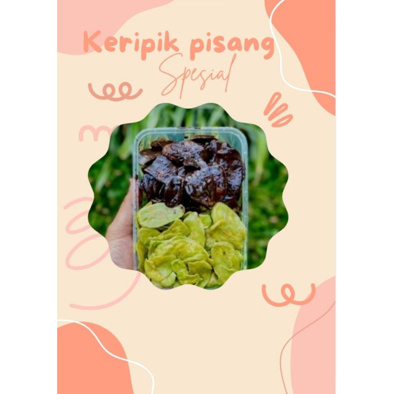 

kripik pisang coklat mix green tea lumer 250g