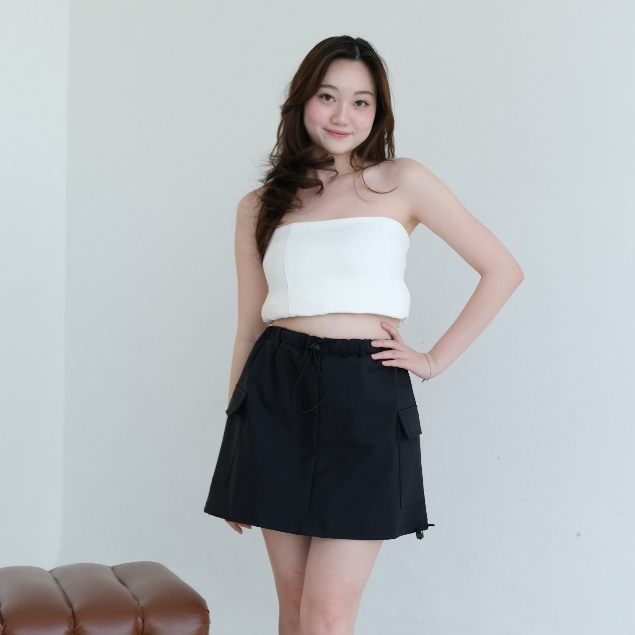 Krasa - Kimberly Cargo Skirt - Rok Cargo Wanita / Rok Pendek