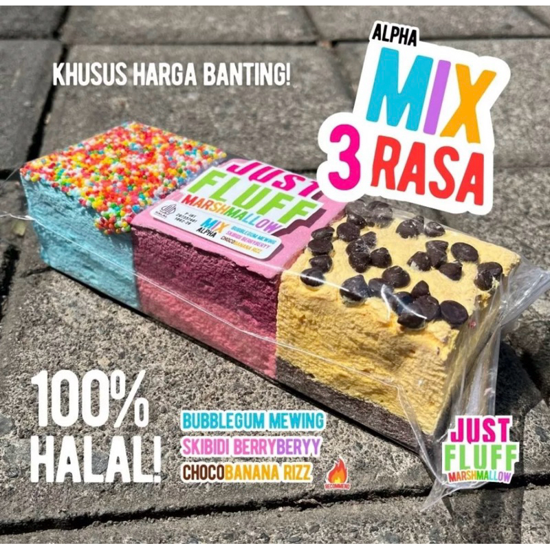 

marshmallow justfluff viral enak banyak pilihan rasa