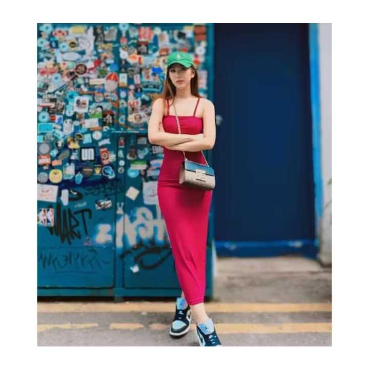 PENGIRIMAN CEPAT DRESS MAXI BODYCON / DRESS TANK TOP BODYCON SEXY WANITA / DRESS BODYCON PANJANG