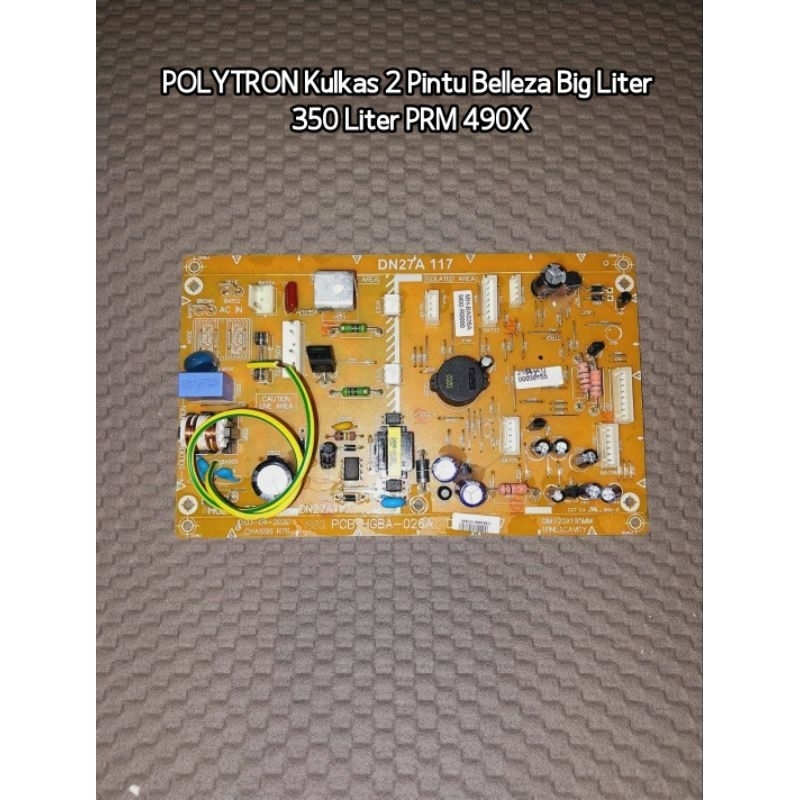 MODUL KULKAS NEW ORIGINAL 100%POLYTRON Kulkas 2 Pintu Belleza Big Liter 350 Liter PRM 490X