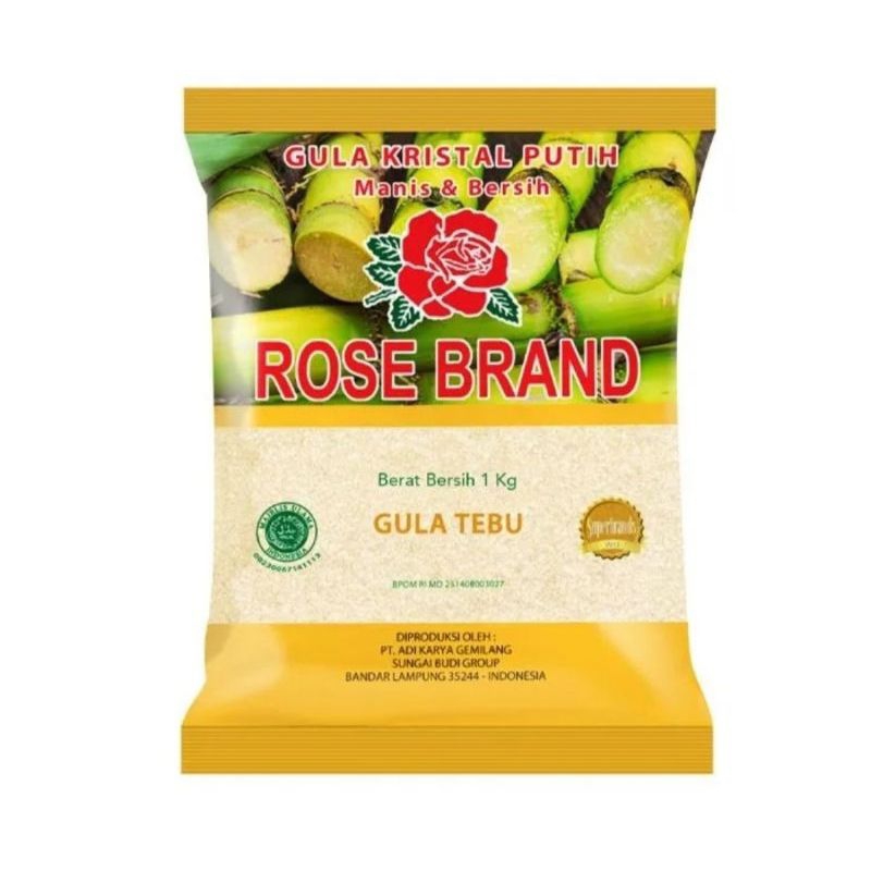 

Gula pasir rose brend kemasan 1kg