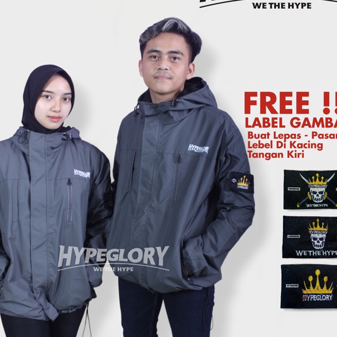 FG2 Jaket Parasut Wateroof Model tnf Hypeglory Merch  Jaket Gunung  Jaket outdoor  jaket hiking  jak