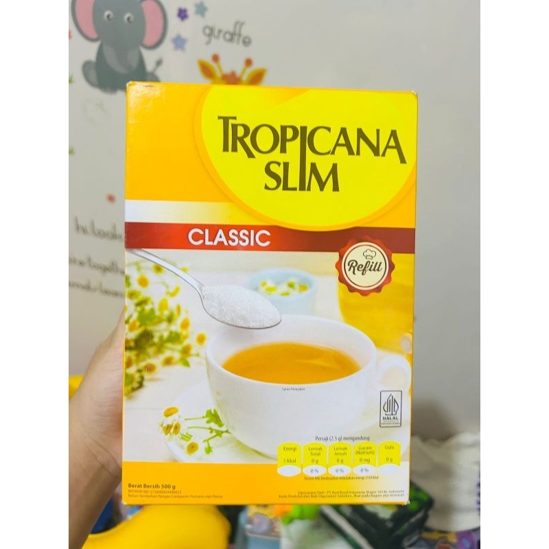 

Tropicana Slim Sweetener Classic Refill 500gr - Pemanis untuk Bantu Batasi Gula