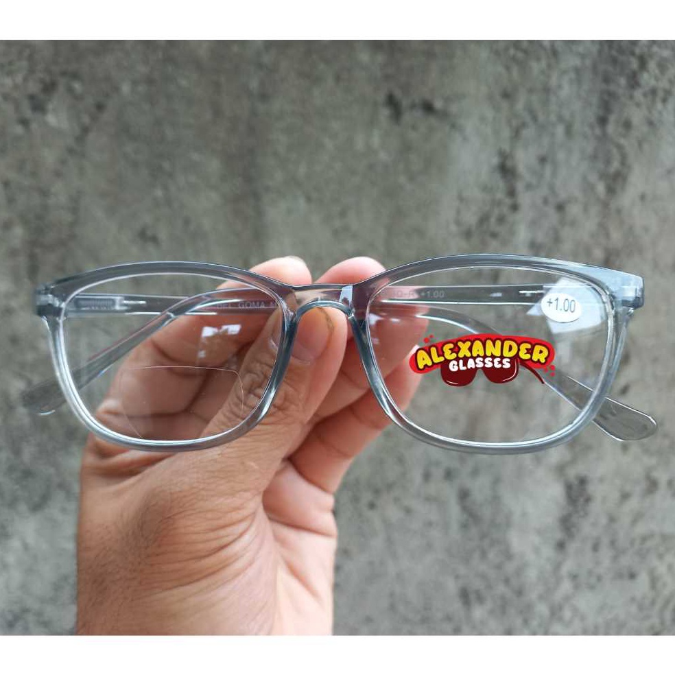 Segera Cek COD Kacamata baca 3 in 1 baca jalan  anti radiasi kaca mata plus 1 sd 3 bifokal jauh deka