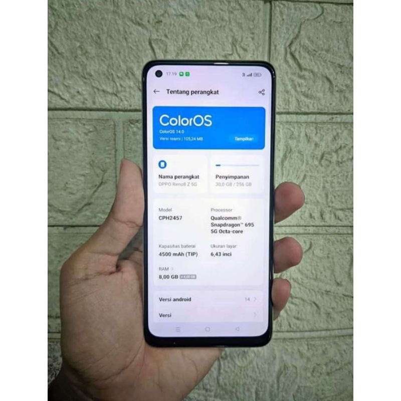 LCD Touchscreen Ori Copotan Oppo Reno 8z 5G / Reno 7z 5G