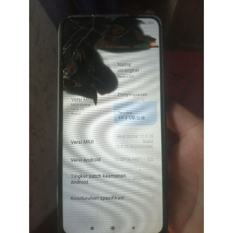 redmi 9a minus lcd