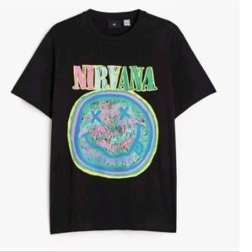 KAOS TEE HNM H&M NIRVANA BNIWT ORIGINAL