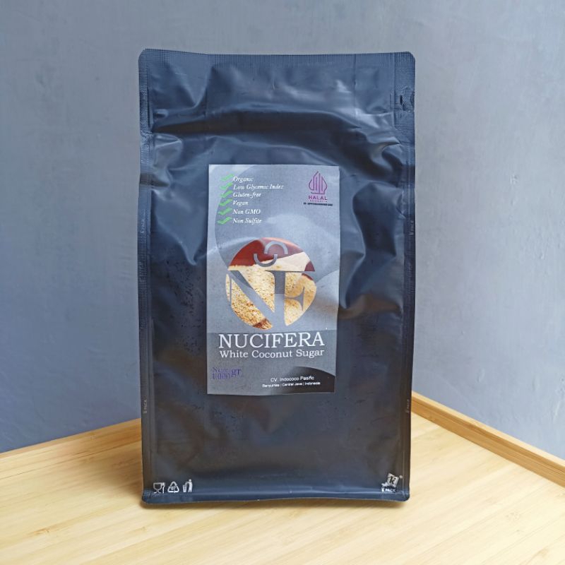 

NUCIFERA - WHITE COCONUT SUGAR 1 KG (GULA KELAPA PUTIH) / PEMANIS ALAMI SEHAT