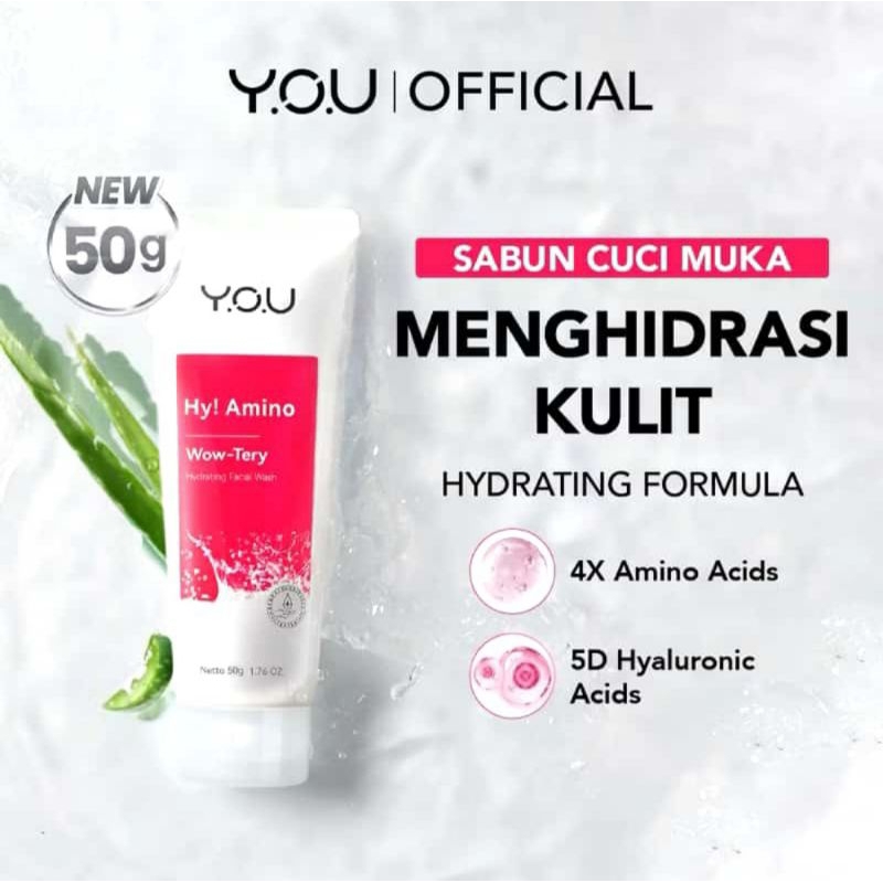 YOU Hy Amino Hydrating Facial Wash - Sabun Cuci Muka YOU