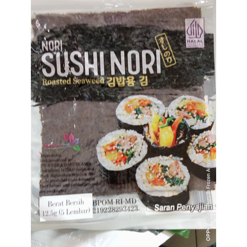 

SUSHI NORI ISI 5 LEMBAR