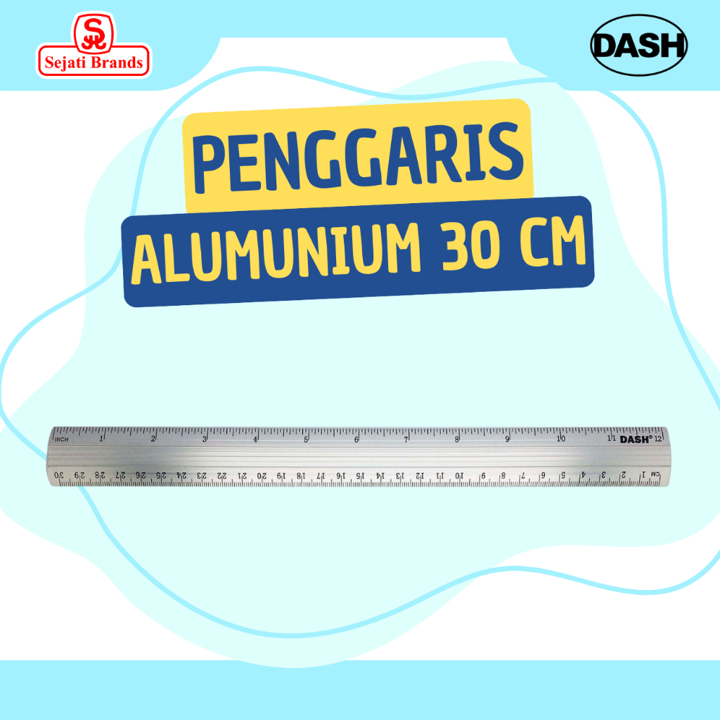 

Dash Ruler 30 cm (Aluminium) / Penggaris Alumunium