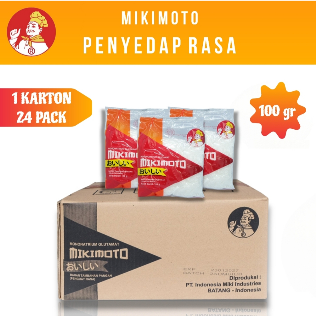 

MIKIMOTO Micin Msg Penyedap Rasa MM 100 - Kemasan 100gr (1 Box Isi 120 Pcs)