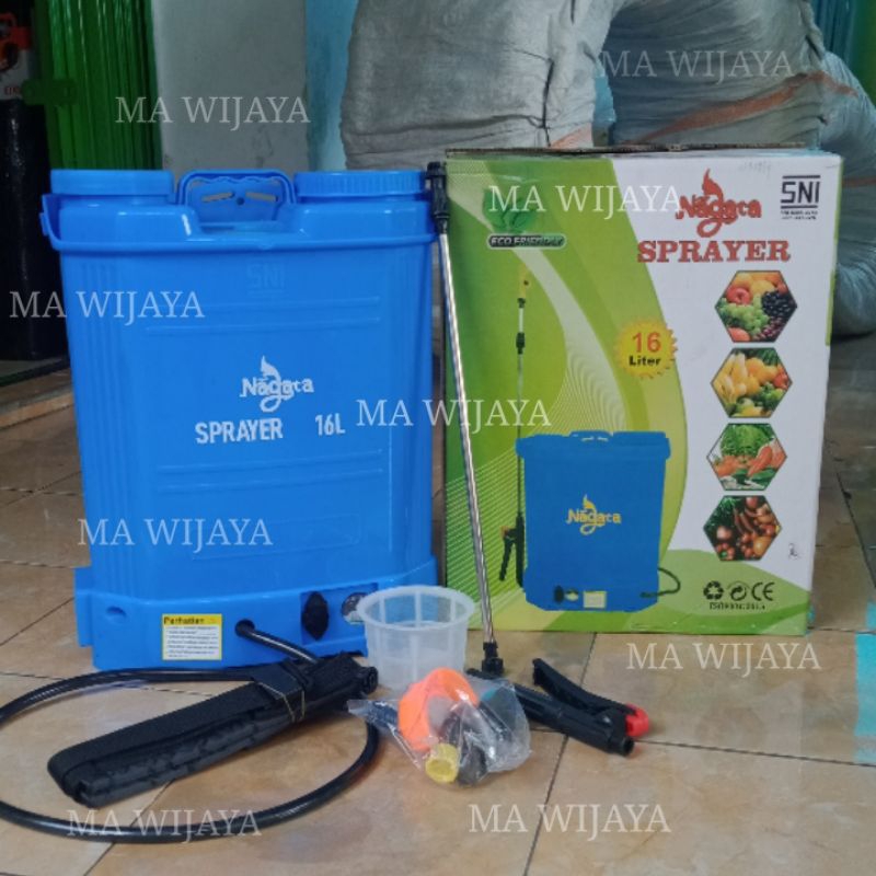 Tanki Sprayer Elektrik Nagata 16 Liter / Sprayer Hama Semprot / Alat Semprot Obat"an / Tanki Cas / T